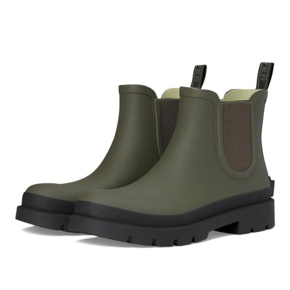 Hunter Orford $210 Men Waterproof Chelsea Medium Green Ankle Rain Boots Size 12 main image 7